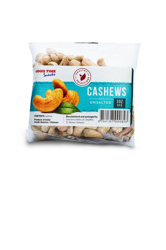 Goodtime Snacks Raw Cashews 3oz